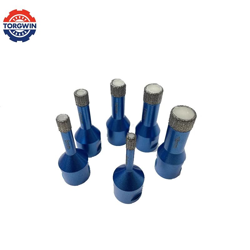 Набор из 5 сверл с алмазным покрытием 20/25/30/35-40 мм, керамическая плитка, кольцевая пила для стекла, керамики, мрамора, гранита, камня, фарфора