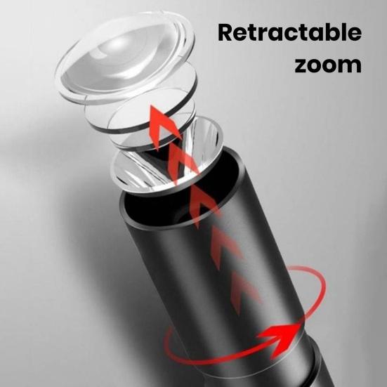 Rechargeable Flashlight Super Bright High Lumens Adjustable Brightness Zoomable Waterproof Tactical Flashlight LED Torch