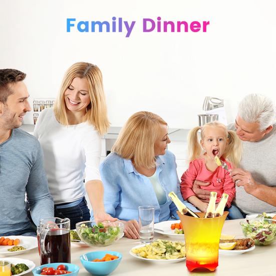 Ведро для льда со светодиодной подсветкой, 5 л, большая емкость, автоматическое, 7 цветов, ведро для льда с подсветкой, питание от батареи, вечеринка/дом/бар/КТВ, клуб, ведро для вина, ведро для льда, контейнер для пивных напитков