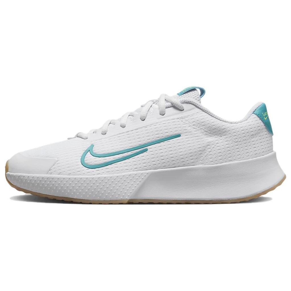 Nike Court Vapor Lite 2 HC White Teal Nebula Women Sneakers Lime-Blast Gum-Light-Brown DV2019-103