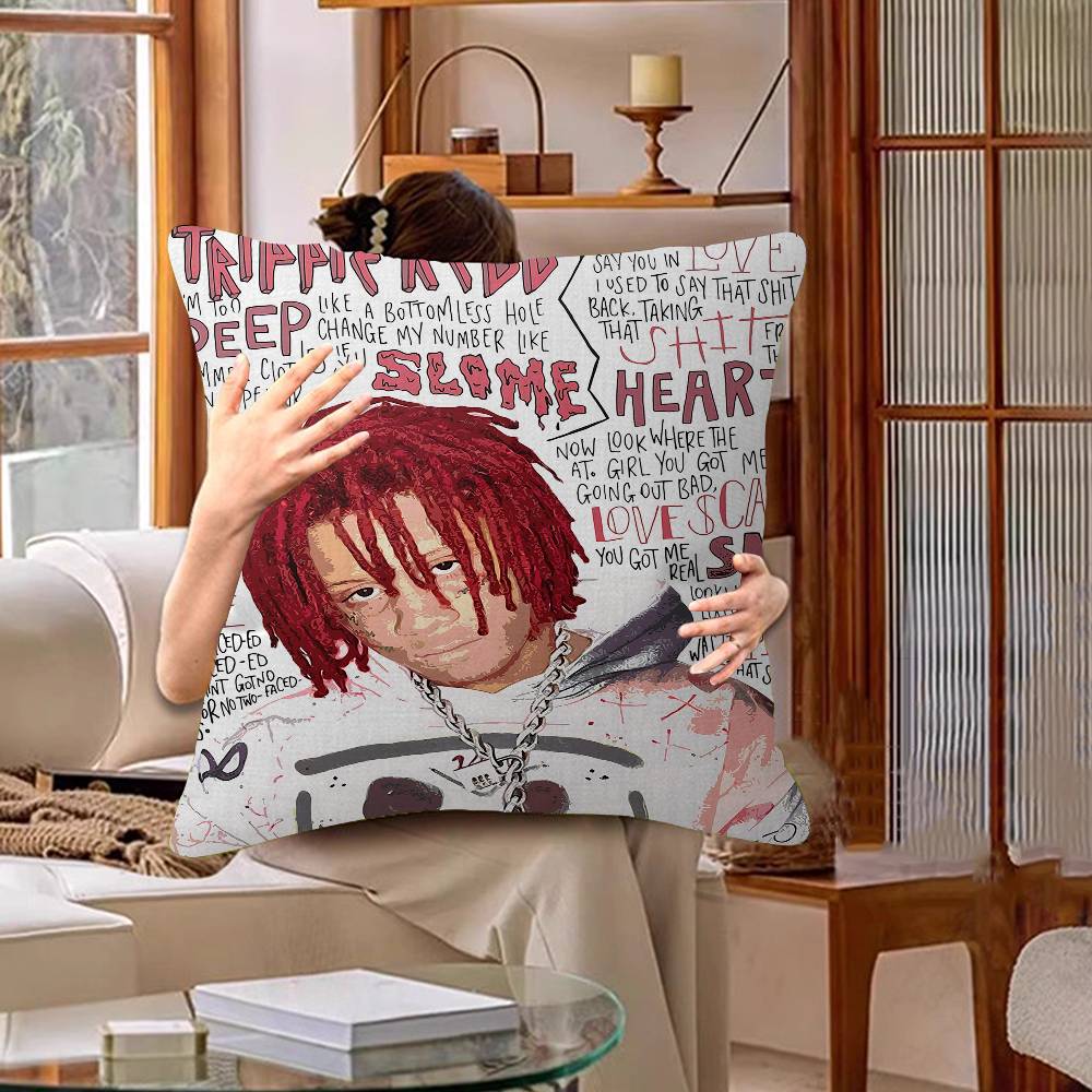 Trippie Рэпер Певец Redd Наволочка Чехол для подушки Декор Наволочка Чехол для подушки с принтом Для дивана