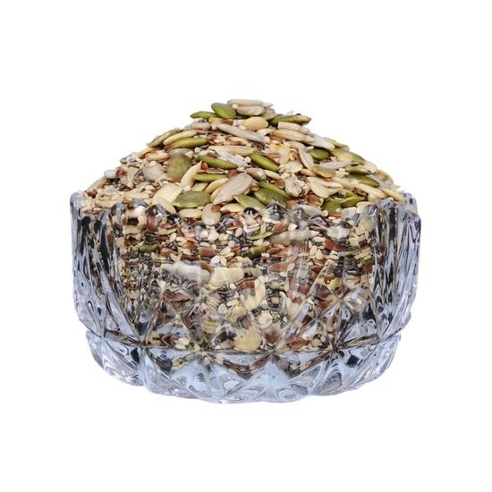 Смесь жареных семян Fruitri для еды - 1 кг, полезные закуски с семенами льна, семенами чиа, семенами подсолнечника и кунжута - Смесь жареных семян для еды
