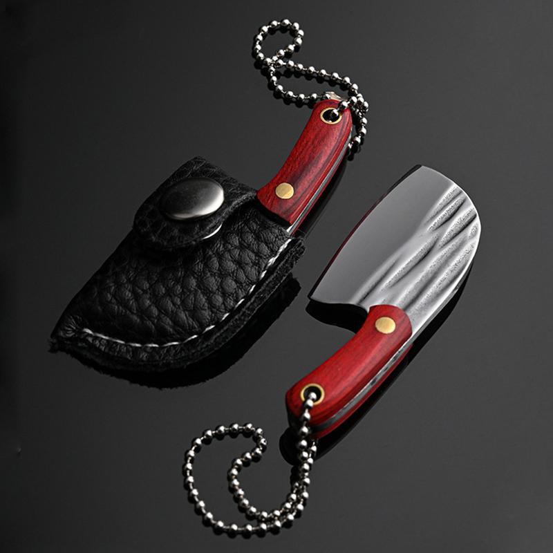1 шт., портативный карманный нож из нержавеющей стали, брелок для ключей, мини-нож, кухонный нож для фруктов, резак