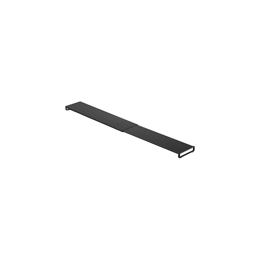 Yamazaki Industries Yamazaki Extendable Exhaust Vent Cover, Flat Type, Black, Approx. W44 x 577 x