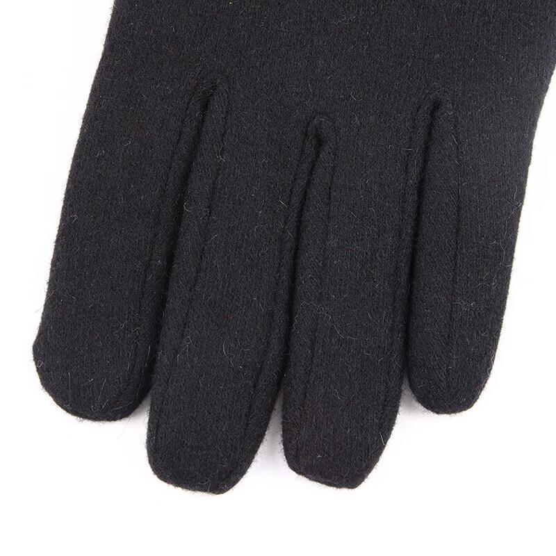 Hengyuanxiang Men's Wool Plush-Lined Touchscreen Gloves