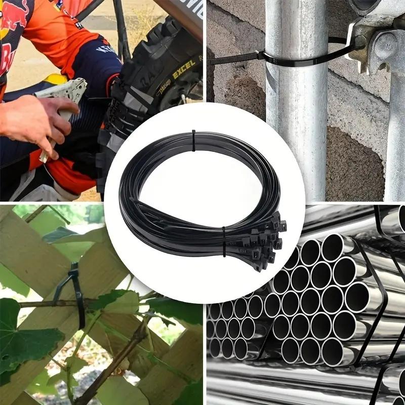 Длина 10см 15см 20см Ширина 2.5мм Сверхпрочные Прочные Нейлоновые Кабельные Стяжки Самоблокирующиеся Регулируемые Ремни Для Организации Дома На Открытом Воздухе