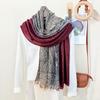 Новый корейский шарф с принтом «кешью» для украшения верхней одежды, для путешествий, для защиты от солнца, градиентный длинный шарф, этнический стиль, пляжное полотенце