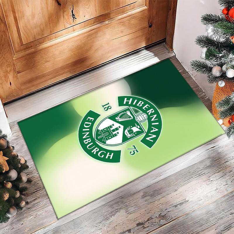 Hibernian FC Футбол Футбольный Узор Мягкий Ковер Зональный Нескользящий Ковер для Пола в Помещении Спортивный Декоративный Коврик для Спальни