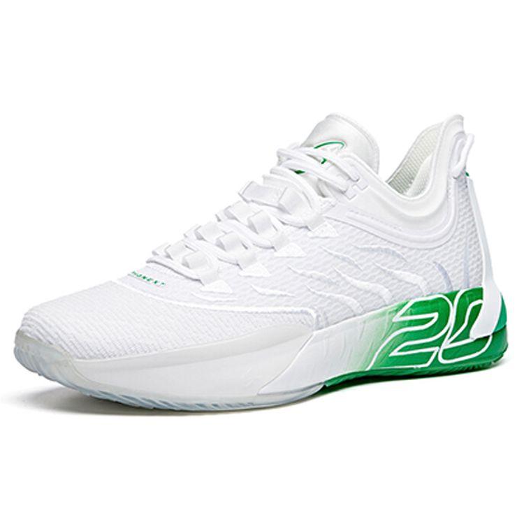 Anta GH1 Low Hayward Home Colorway прочные дышащие низкие баскетбольные кроссовки мужские кроссовки белые зеленые 112021103-4
