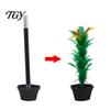 Stage Performance Props Stick to Flower Magic Trick, Appearing in Pot from Wand, Talent Show Up Close Trick for Street Performance, Parties