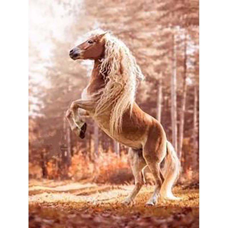 DIY Лошадь 5d алмазная живопись полная круглая дрель горный хрусталь животное Алмазная вышивка наборы крестиков настенное искусство домашний декор подарок