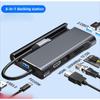 8 In 1 USB C Hub Multiport Adapter with HDMI USB 3 0 Ports for Laptop Phone Type C Dock