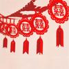 DIY Chinese Marriages Hanging Banner Chinese Style Wedding Room Sticker  New Year Party Decorations