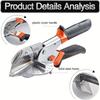 Angle Shear 45-135 Degree Miter Cutter Hand Shear Mitre Scissor Siding Wire Duct Cutter PVC PE Plastic Pipe Hose Scissors Cut