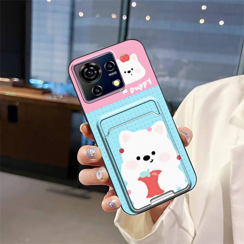 Чехол для телефона из ТПУ со слотом для карты для ZTE Blade V50 Vita, водонепроницаемый, защитный, модный дизайн, мультяшный, милый, противоударный, мягкий чехол