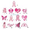 HX6F Health Awareness Pink Ribbon Brooch for Women's Day Festivities Alloy Lapel Pin