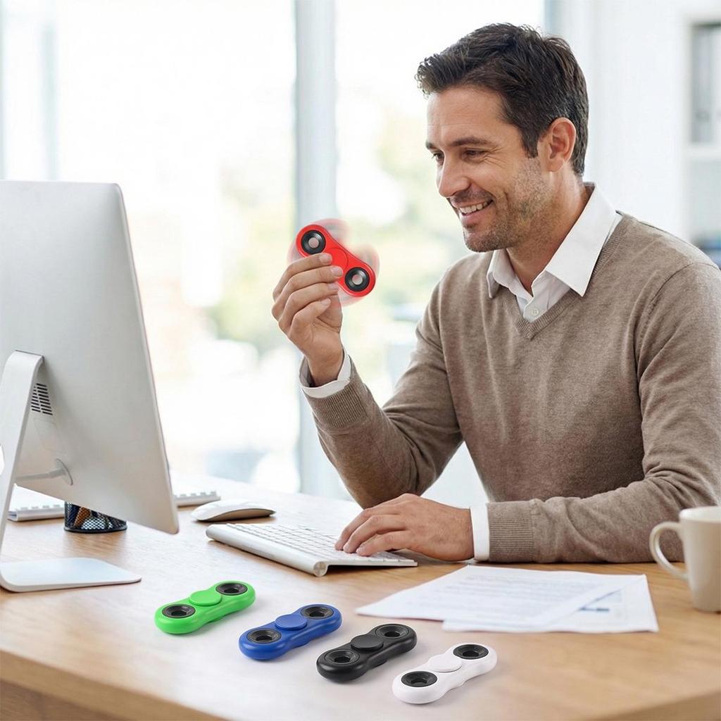ABS Plastic Two-Finger Fidget Spinner for Stress Relief