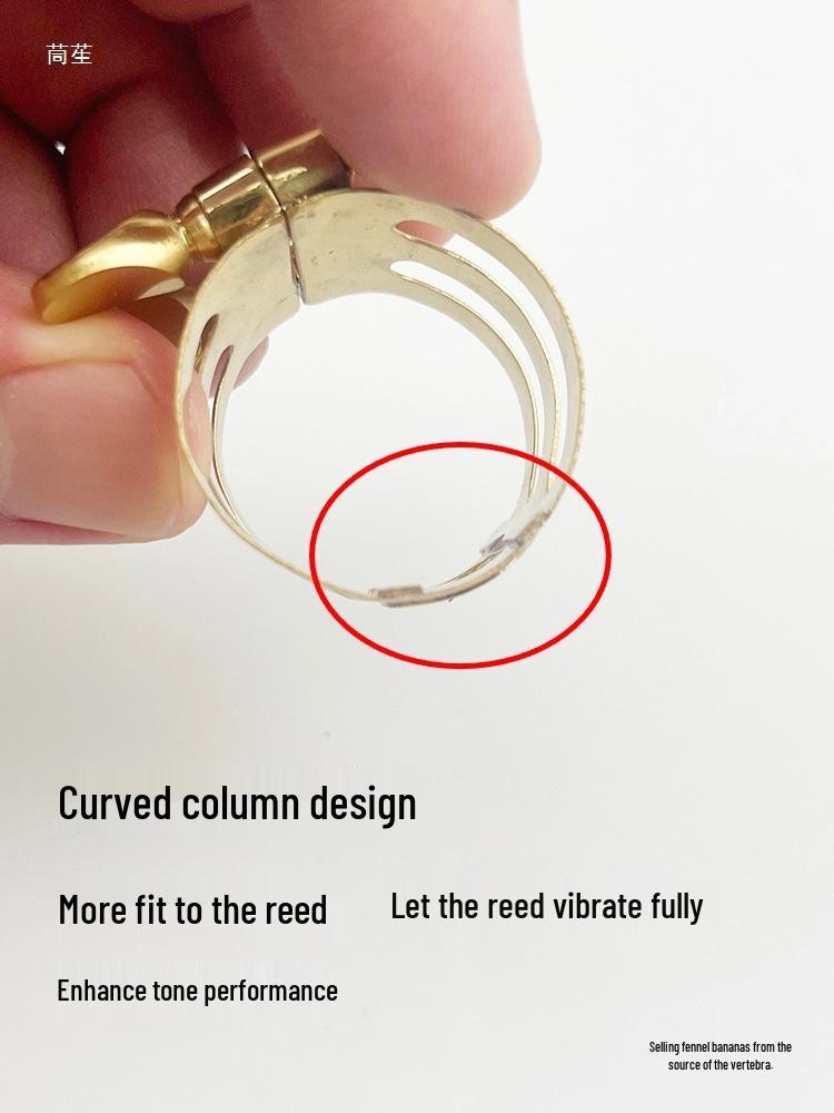 Alto Saxophone Mouthpiece Ligature and Tenor/Soprano Reed Clamp Accessory.