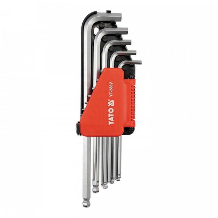 Yato Chrome Vanadium Steel Hex Key Set (Pack of 12)