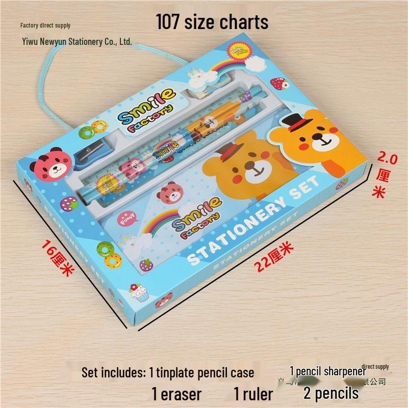 Детский подарочный набор канцелярских принадлежностей: Подарок на день рождения и Рождество для мальчиков и девочек