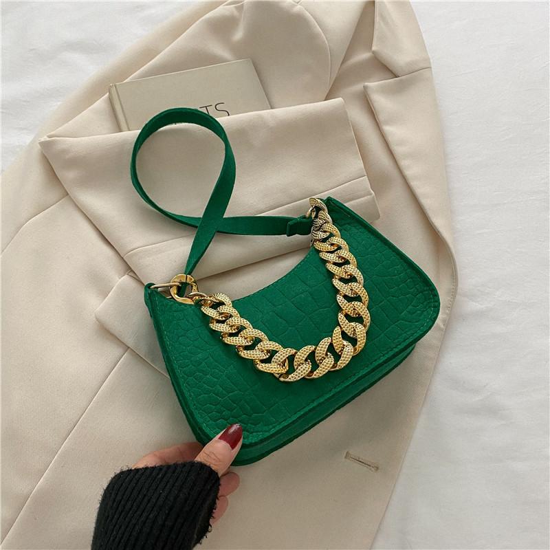 Сумка лето новый модный тренд нишевый дизайн цепочка сумочка простая повседневная модная сумка подмышку