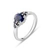 Silver Ring with Natural Sapphire 1.175ct (2072485) 2.45 Gr. 925 Samples