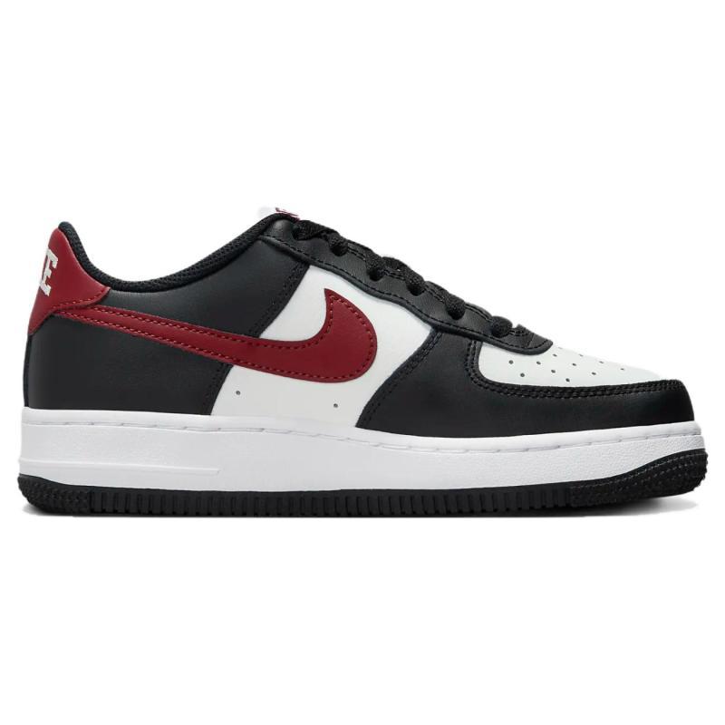 Nike Air Force 1 GS Black Dark Team Red Sneakers FZ4351-001