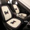 Universal Four Seasons Cute Cartoon Cat Headrest Car Seat Cushion Covers Black Cat Lumbar Support Car Interior Accessories