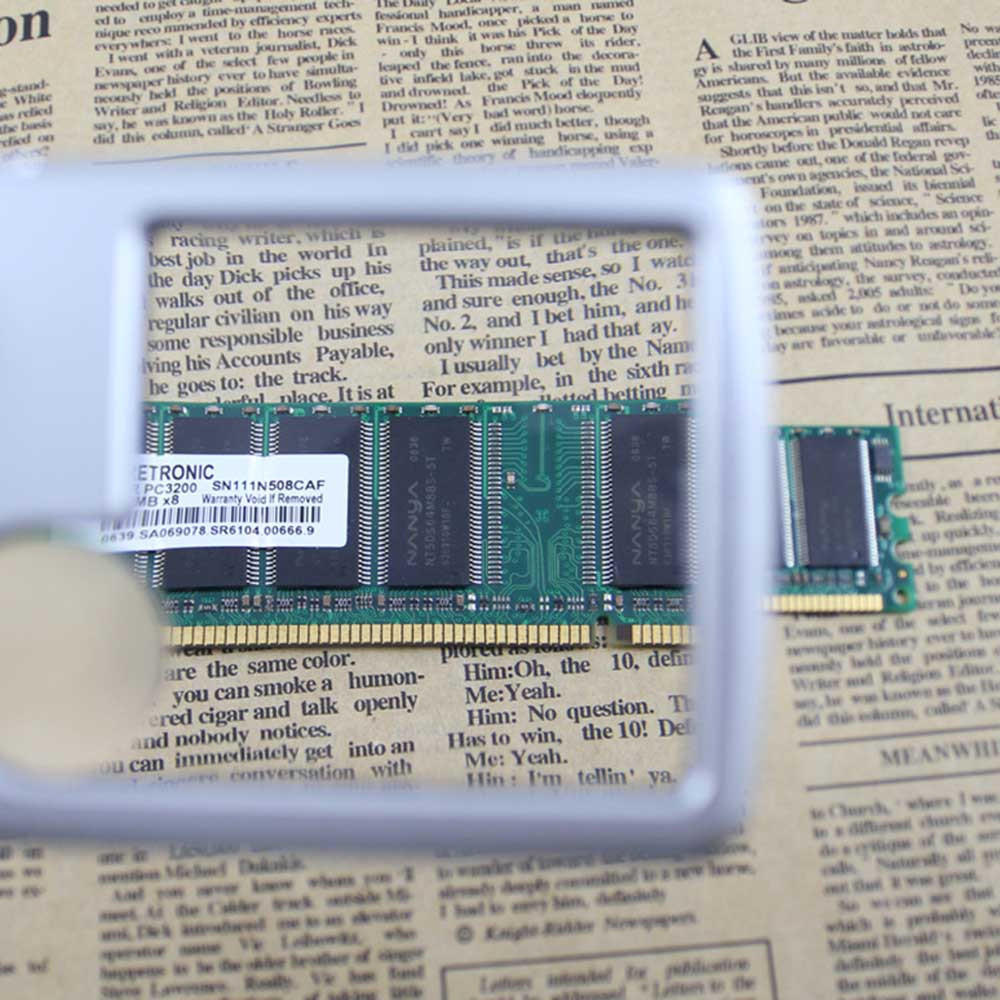 Светодиодная лупа-лупа с подсветкой + увеличительное стекло в кожаном чехле