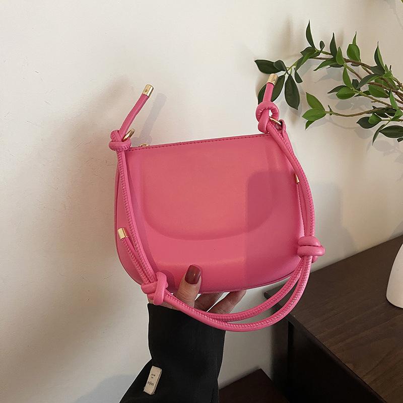 Monochromatic Vintage Bags for Women Versatile Shoulder Bags for Ladies Daily Commuting Minimalism Armpit Bags Elegant and Casual New