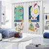 Новый мультфильм милый занавеска высокая затемнение для девочек общежитие детская комната спальня затемняющая штора окно пасторальный стиль узор новый