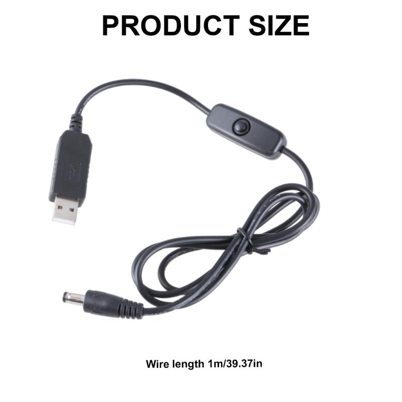 USB 5 В на DC12 В с кабелем питания DC5.5x2.1 мм с удобным переключением длиной 100 см для камеры и жесткого диска