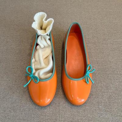 2025 Женская обувь Милый круглый носок Бант-бабочка Комфортная мягкая подошва Повседневные балетки для офисной леди