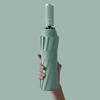 12-Bone Three-fold Automatic Folding Umbrella Men's Business Umbrella Simple Plain Umbrella with Printing