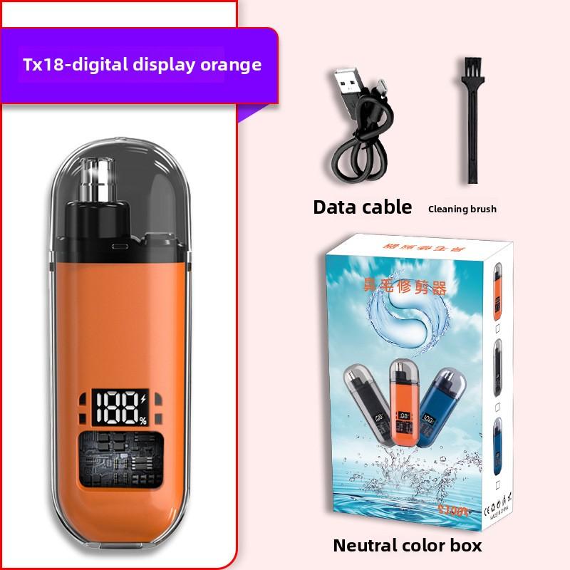 Перезаряжаемый триммер для удаления волос в носу для мужчин, безболезненный моющийся электрический инструмент для удаления волос в носу и ушах