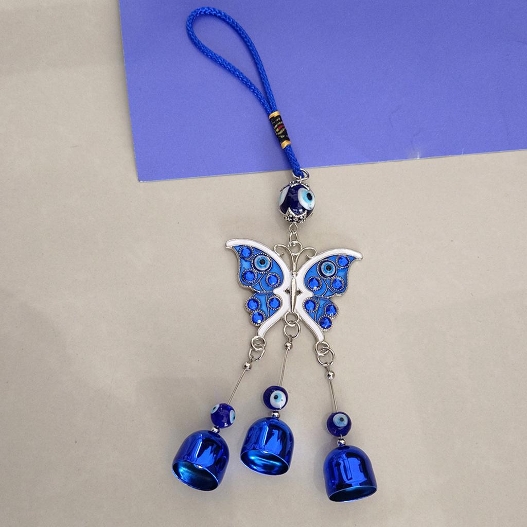 Турецкий сглаз, бабочка, подвеска с колокольчиком, декоративные подвески, домашние подвески для фестиваля, новогодней вечеринки, фона