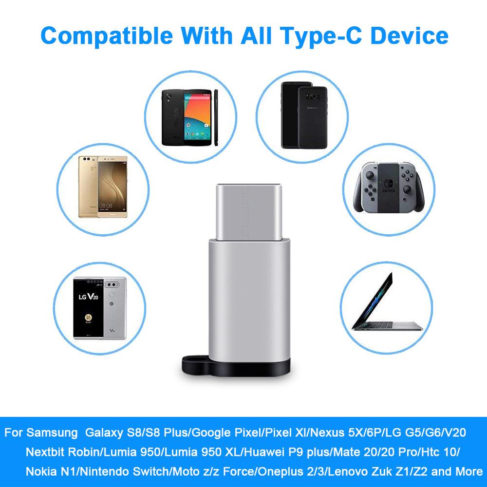 Адаптер Micro USB «мама» на тип C «папа» для Huawei Mate20 X Pro P20 Samsung S9 Micro Usb