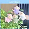 Lovable Plush Sheep Keychain Cartoon Figure Soft Backpack Ornament For Trendy Girls