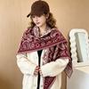 Big Cashew Jacquard Shawl Imitation Cashmere Scarf Winter Versatile Retro Shawl Warm Thickened Scarf