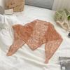 Women Lace Triangle Scarf Sweet Girls Sunscreen Scarf Spring Summer French Beach Style Hair Tie Vintage Female Lady Muslim Hijab