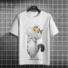 Funny Animal Men's T-Shirts Cute Cat Graphics 3D Printed T-Shirts