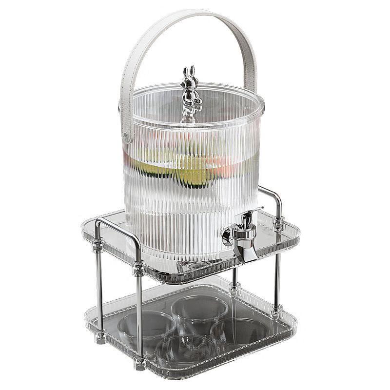 Стеклянный диспенсер для напитков со смесителем в стиле легкой роскоши