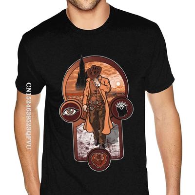 Обычная футболка Gunslinger Creed The Dark Tower Stephen King, футболка большого размера для мужчин из аниме, хлопковая мужская футболка больших размеров, черная футболка