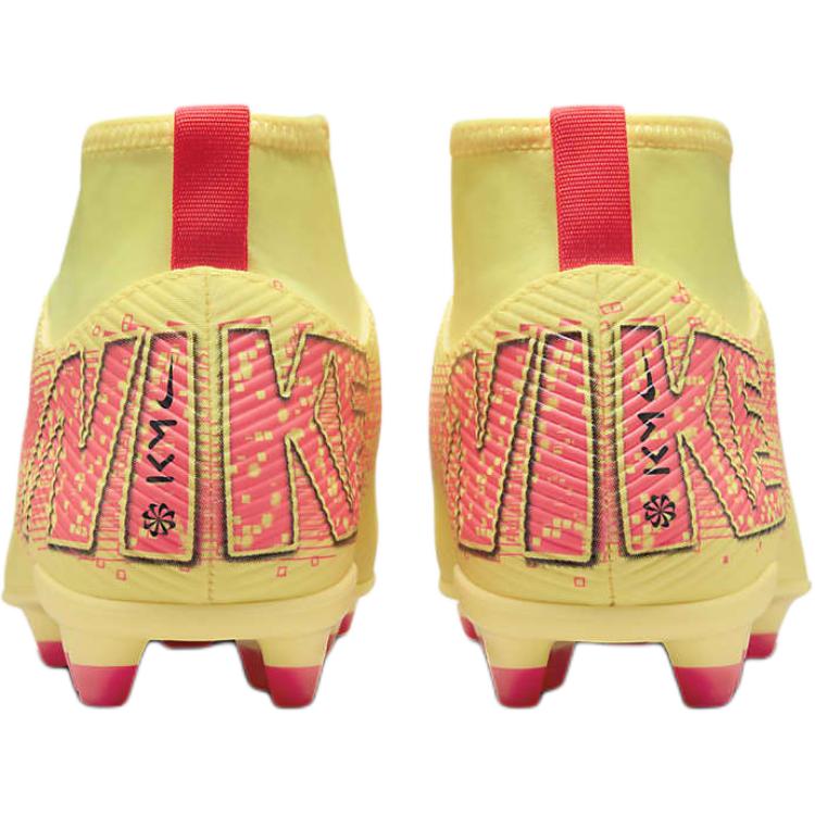 Nike Mercurial Superfly 10 Противоскользящие Износостойкие Полувысокие Детские Футбольные Бутсы Желтые Кроссовки HF6283-800