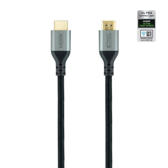 Câble HDMI - Nano Cable - ULTRA HIGH SPEED - 8K@60Hz - 4K@120Hz - 1,5 m - Noir