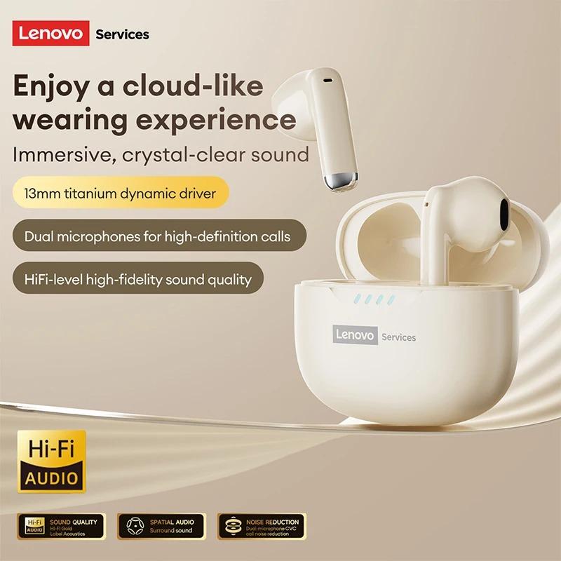 Оригинальные Bluetooth 6.0 наушники Lenovo LE259 Беспроводные наушники HIFI Игровые с шумоподавлением Наушники для тренировок Воспроизведение музыки Стерео Спортивные наушники