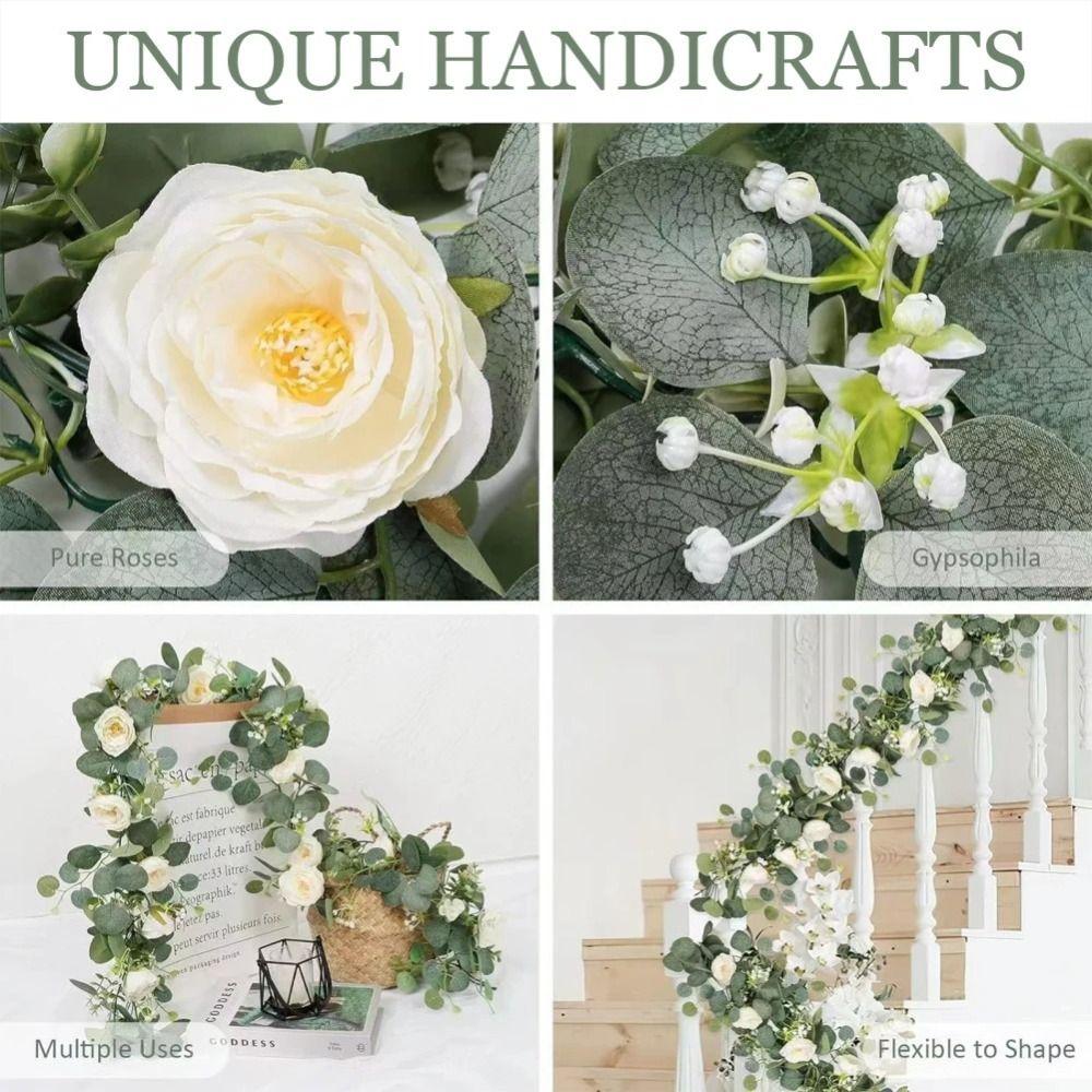 180cm Artificial Vines Lifelike Garland Hanging Plants Greenery Artificial Flowers  Home