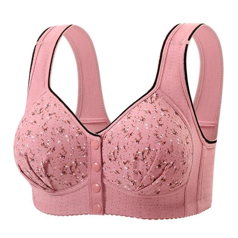 Женский бюстгальтер большого размера с передней застежкой, с широкими бретелями, в стиле жилета