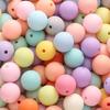 23-500 шт. Акриловые бусины Однотонные Матовые Круглые Бусины Для DIY Браслета Ожерелья Изготовления Ювелирных Изделий Аксессуары