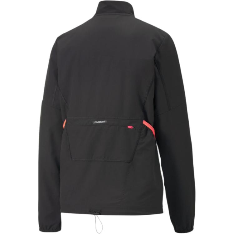 Puma Ретро спортивная куртка с воротником-стойкой, полосатая дышащая куртка на молнии, женские куртки, черная 522223-51